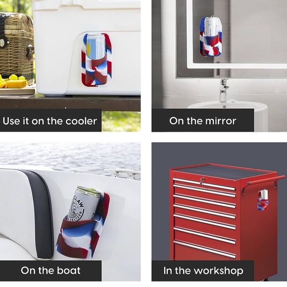 NWTS!  Sudski, Portable Drink Holder. No suction cups or adhesive needed. - Picture 2 of 4